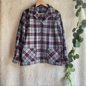 Pendleton Flannel 100% Wool Size Medium Petite